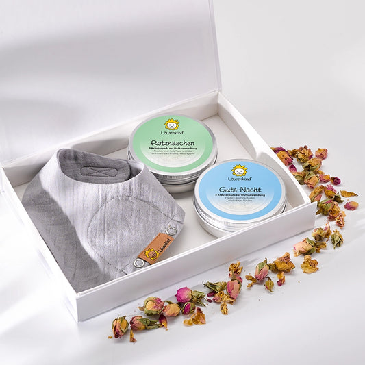 Geschenkset Dreieckshalstuch "Newborn"