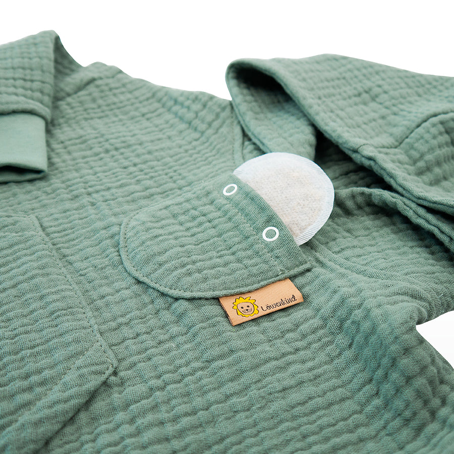 Hoodie Details mit Kräuterpad