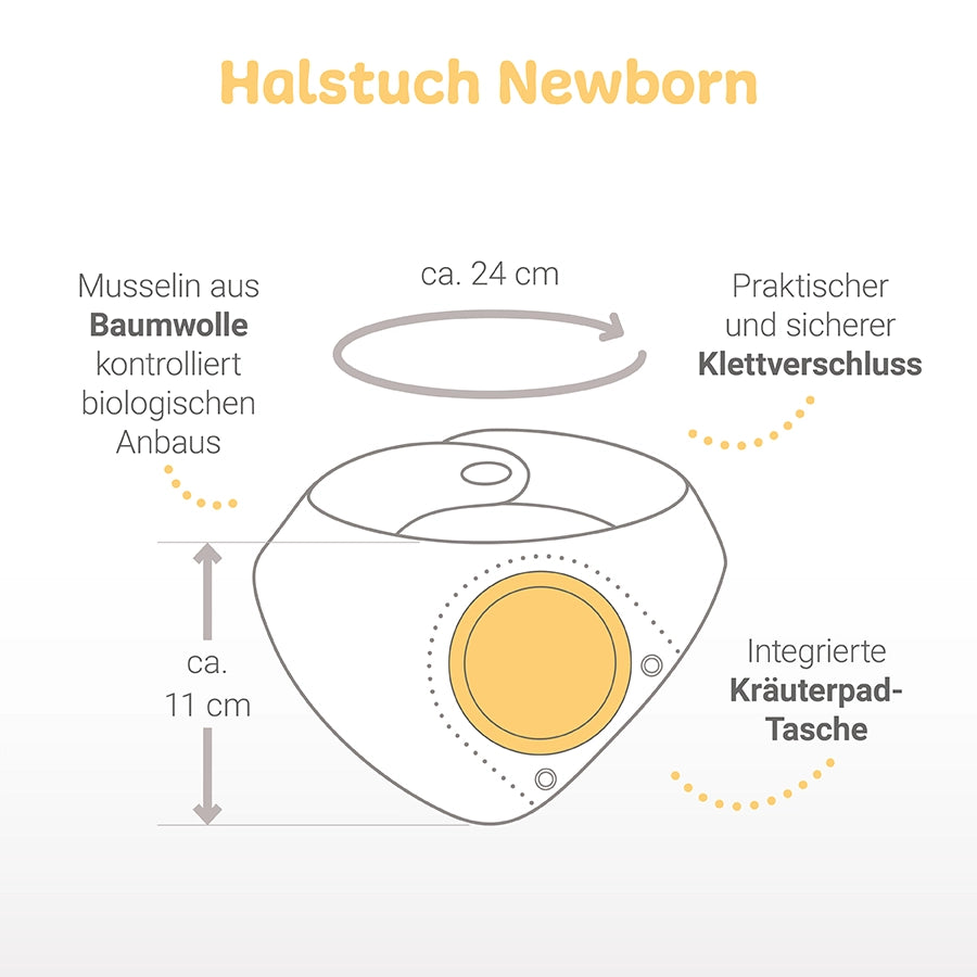 Einsteigerset Musselin-Halstuch Newborn