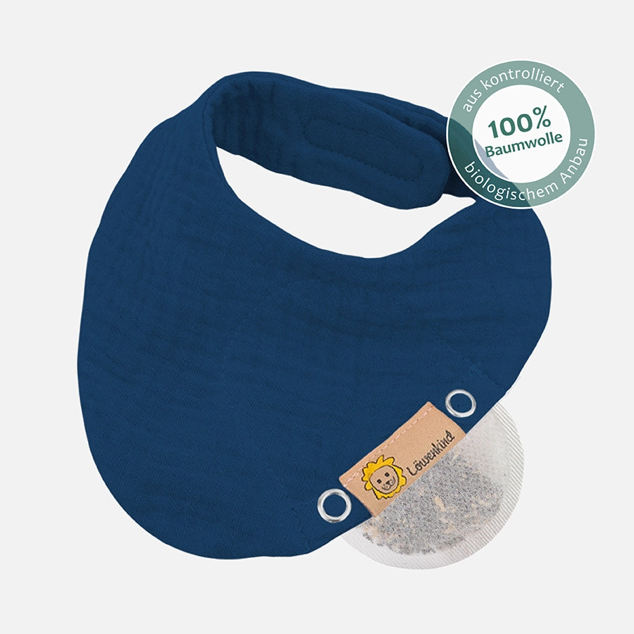 Musselin Halstuch Newborn Dunkelblau aus kontrolliert biologischem Anbau