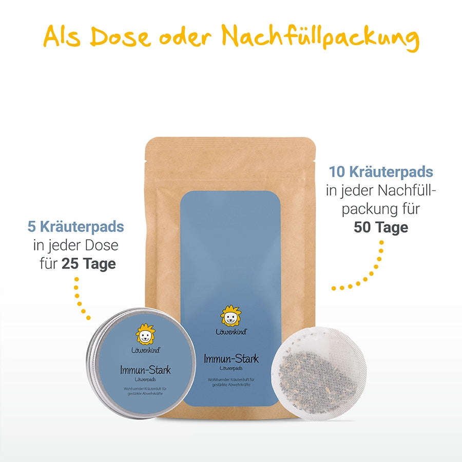 Immun-Stark Pads in 5er Dose (25 Tage) oder 10er Nachfüllpackung (50 Tage)