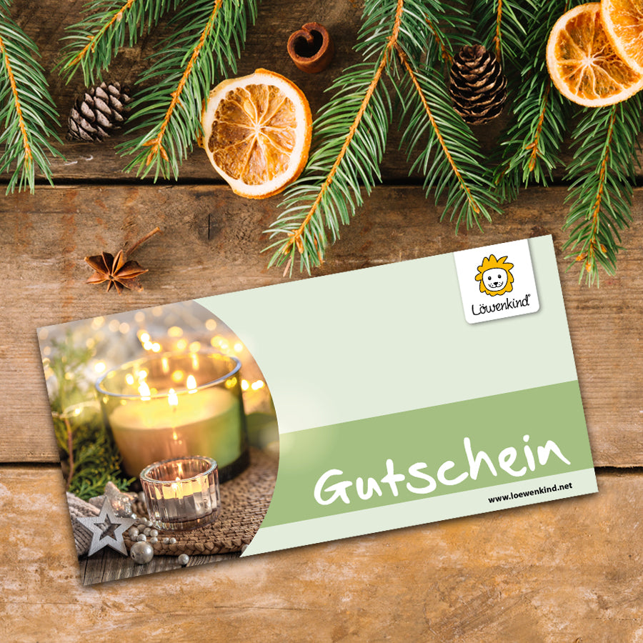 Löwenkind Weihnachtsgutschein