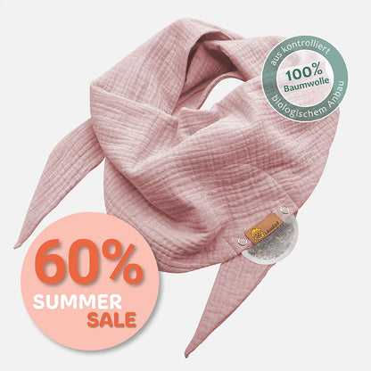 Halstuch Musselin Maxi Rosa