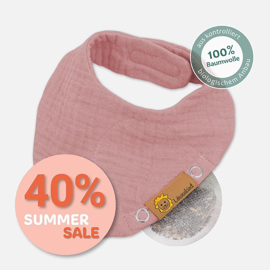 Halstuch Musselin Newborn Rosa
